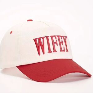Red and White Wifey Cap